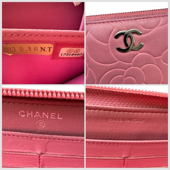 Chanel Camellia Leather Long Zip Around Wallet - Picture 11 of 11